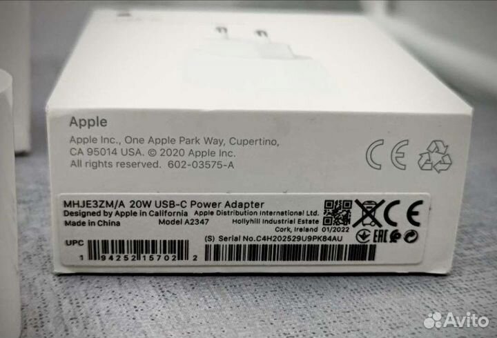 Блок питания Apple 20w type-c