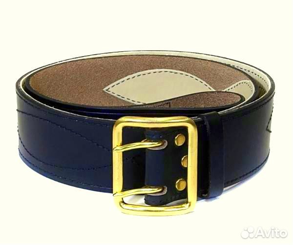 Ремень уставной офицерский. Натуральная кожа