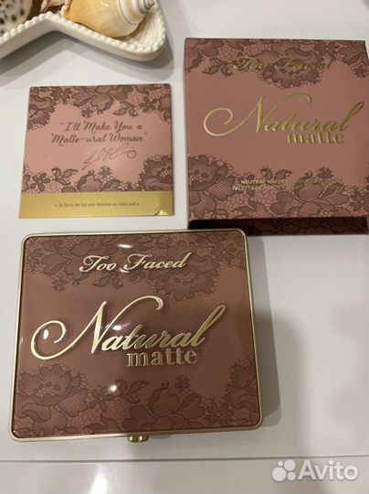 Тени Too faced natural matte
