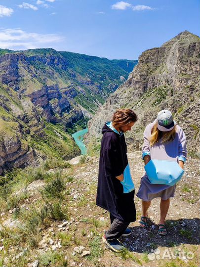 Флисовое пончо