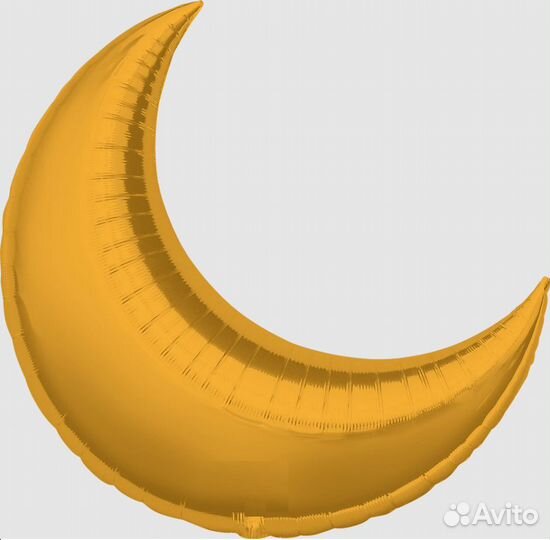 Большой воздушный шар Месяц Gold металлик США