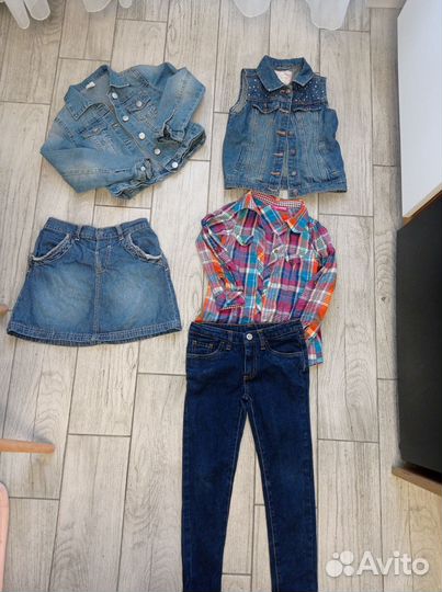 Детская одежда для девочек 116 пакетом