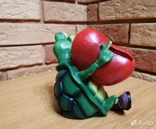 Копилка Черепаха с сердцем
