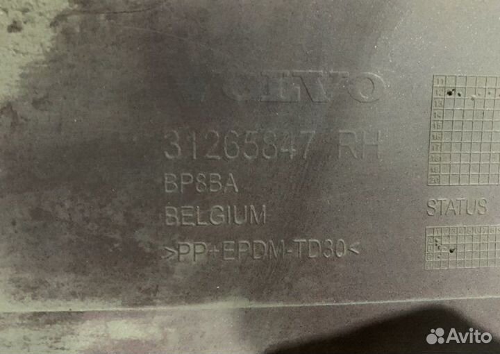 Порог правый Volvo V40 MV