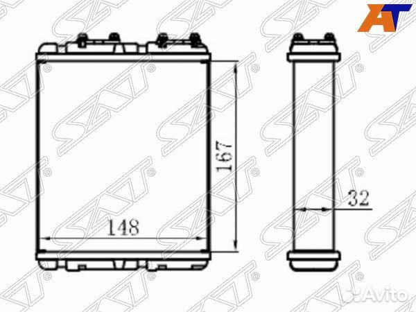 Радиатор отопителя салона mitsubishi lancer
