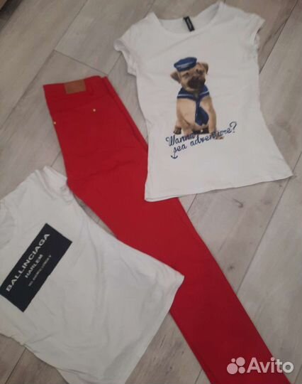 Костюмы, джинсы, кофточки р.42, 44