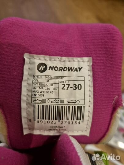 Детские коньки nordway для девочки