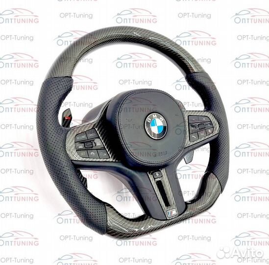 Руль+подушка BMW M карбон с подогревом на G серию