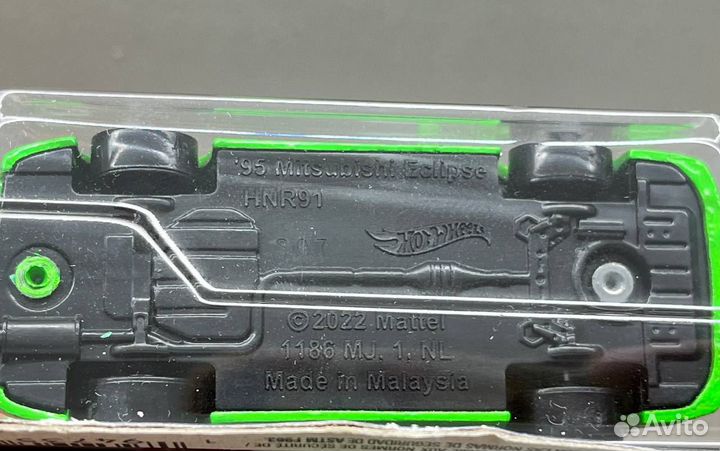 Hot Wheels Mitsubishi Eclipse (Зеленый)