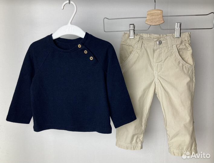 Фирменные вещи пакетом мальчику 74/80 hm zara