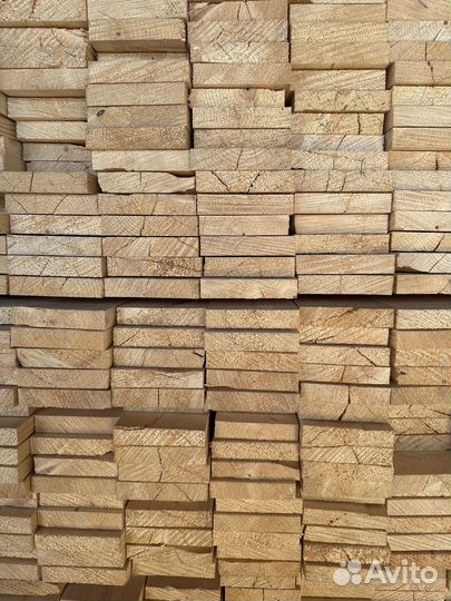 Обрезная доска ест. влажности 50х250х6000