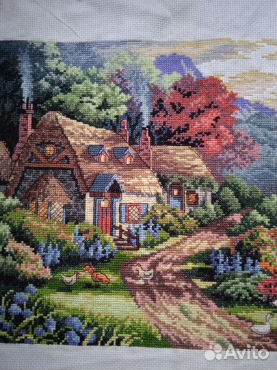 Вышитый пейзаж