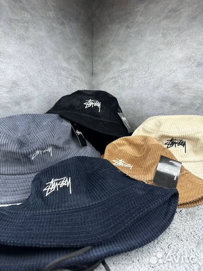 Панама stussy вельветовая