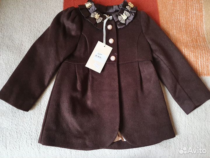 Пальто новое на девочку Nina Matilda размер 98 см