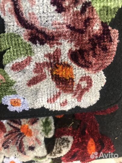 Сумка кожа+замша+вышивка