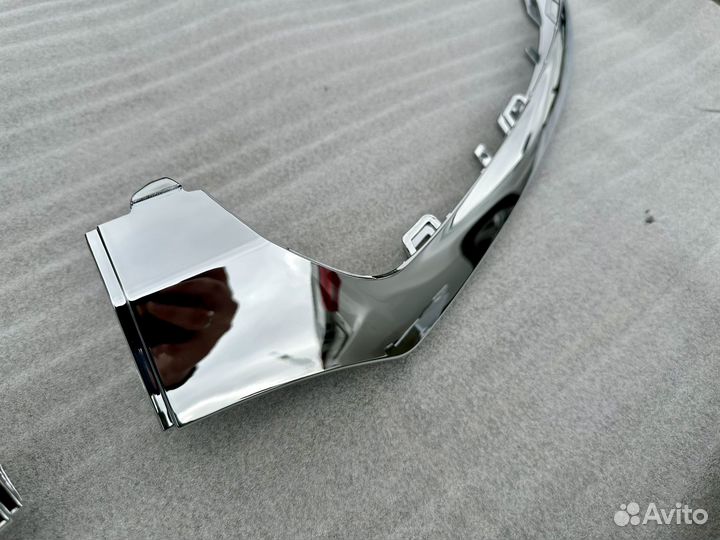 Накладки на бампер мерседес w205 AMG дорест