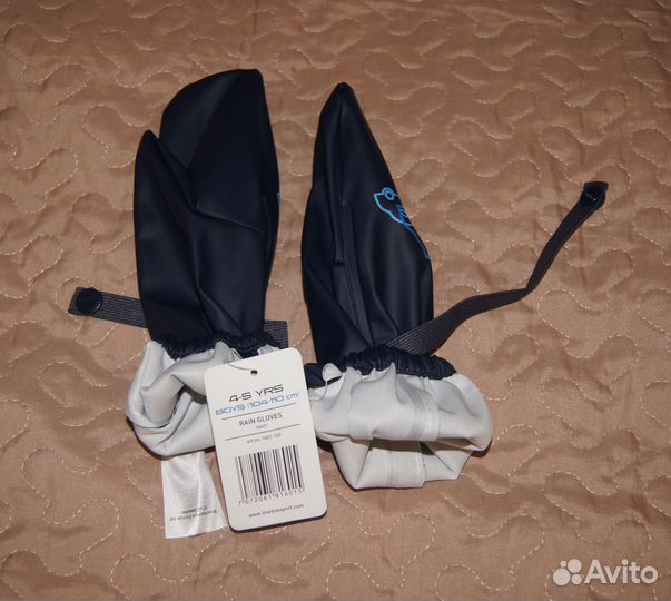 Варежки краги прорезиненные 4-5 лет Новые