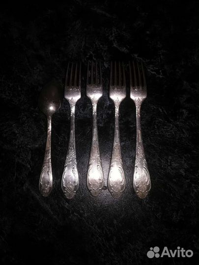 Мельхиоровые столовые приборы зиш
