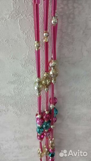 Стеклянные бусы на ёлку, СССР