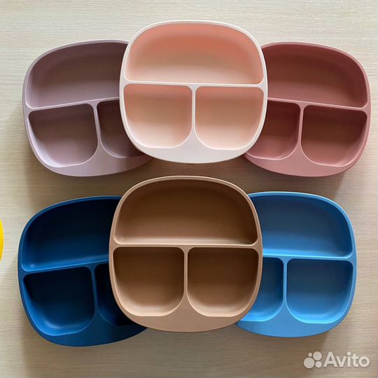 Силиконовая детская посуда