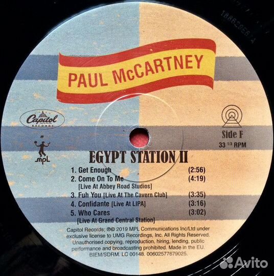 Виниловая пластинка McCartney, Paul, Egypt Station