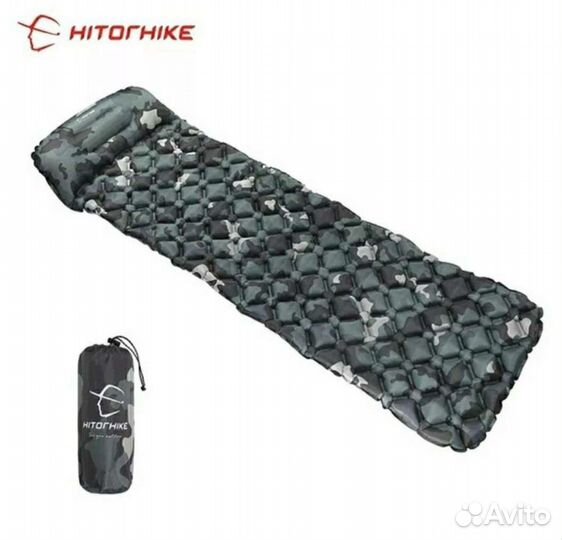 Надувной походный коврик