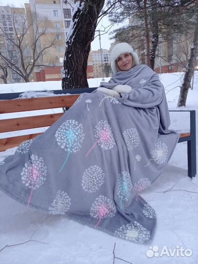 Плед- халат новый