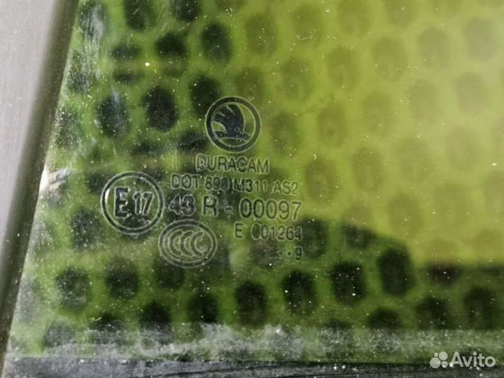 Форточка двери задняя левая Skoda Kodiaq 2020