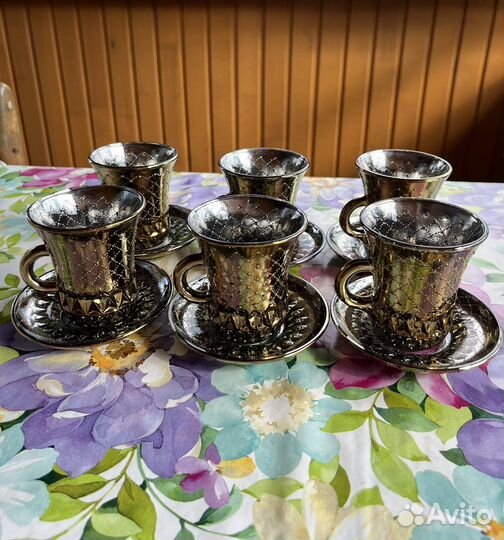 Турецкий кофейный сервиз на 6 персон