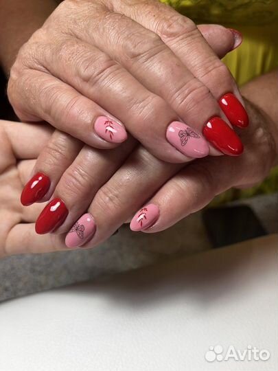 Коррекция наращённых ногтей