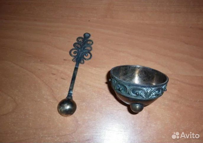 Мельхиоровая солонка (СССР)