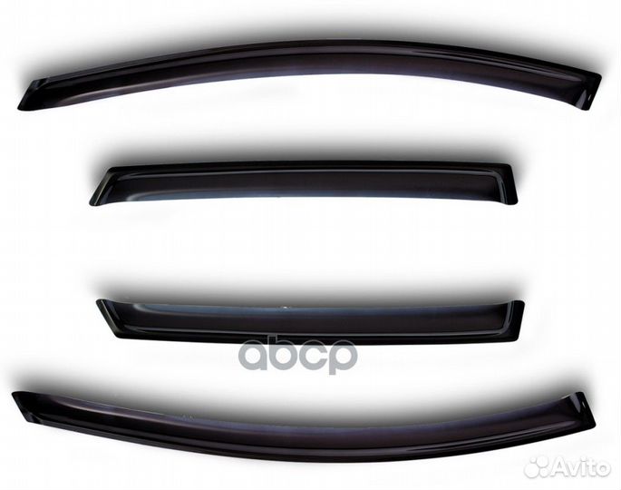 Дефлекторы окон 4 door renault logan, Sd 2014