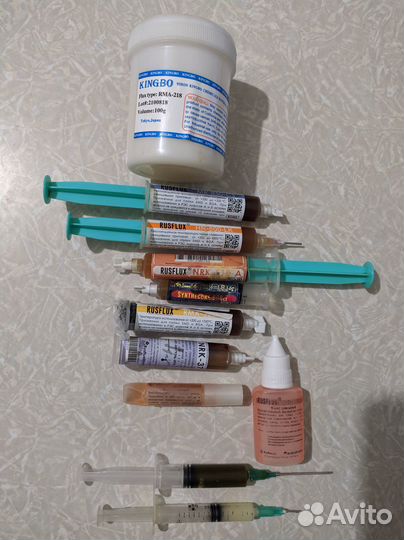 Флюс для пайки Kingbo, Rusflux и другие