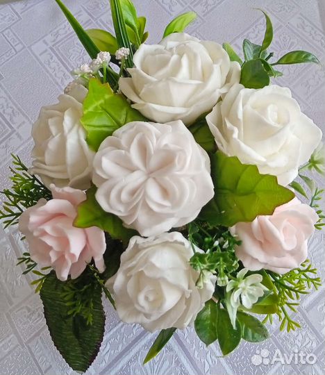 Букет цветы из мыла