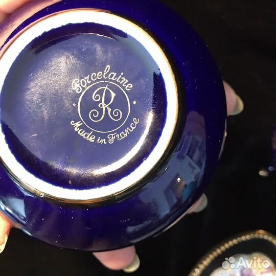 Антикварные французские шкатулки Фарфор