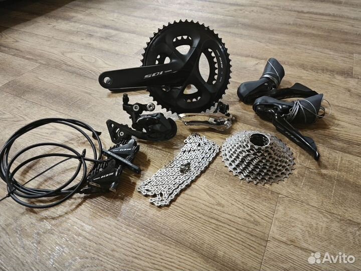 Трансмиссия shimano, в сборе