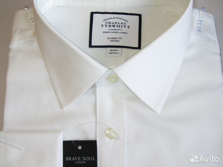 Рубашка Charles tyrwhitt classic под запонки 46\91