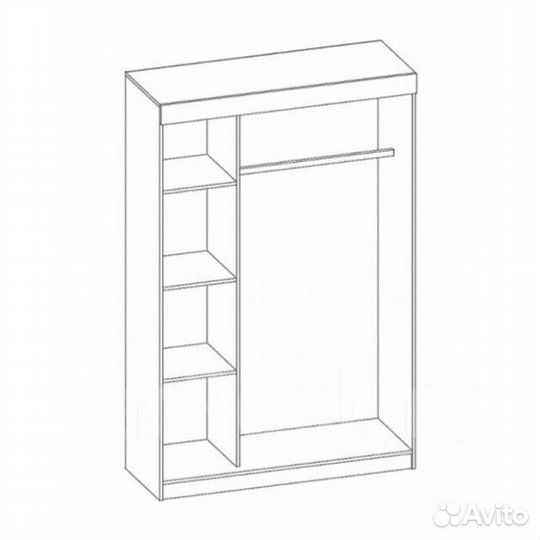 Шкаф купе с зеркалом