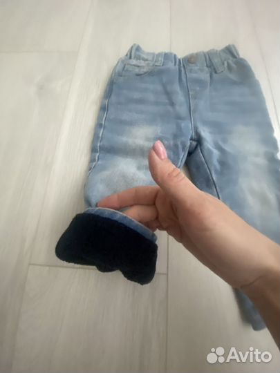 Джинсы утепленные 80-92