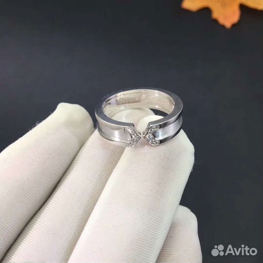 Золотое обручальное кольцо Cartier Double 0,15ct