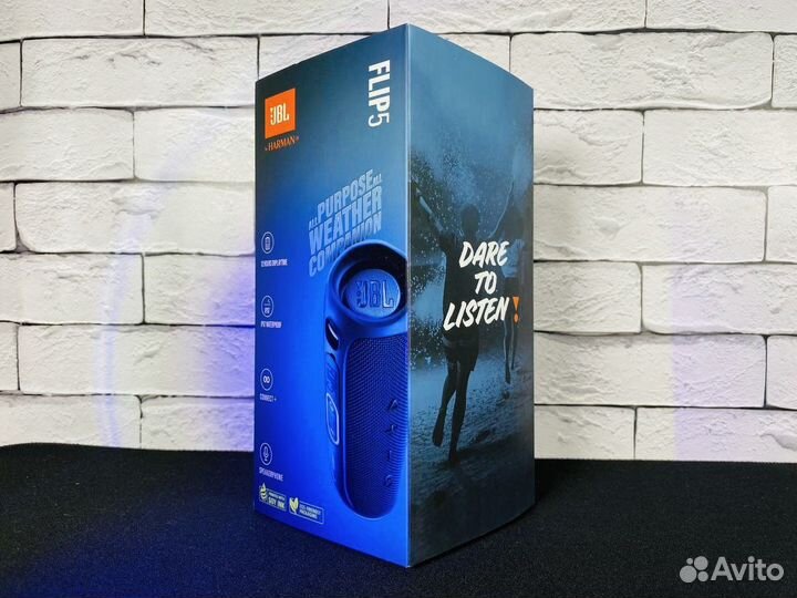 Колонка jbl flip 5 синяя