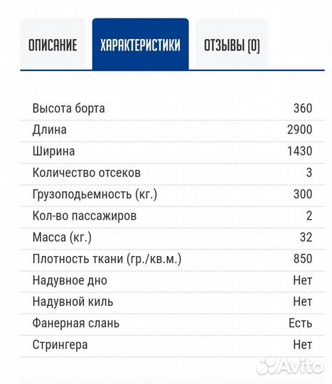 Надувная лодка пвх