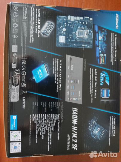 Материнская плата lga 1200 h410m