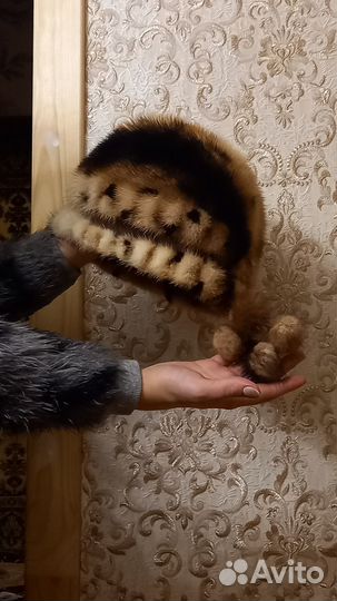 Шапка норковая женская
