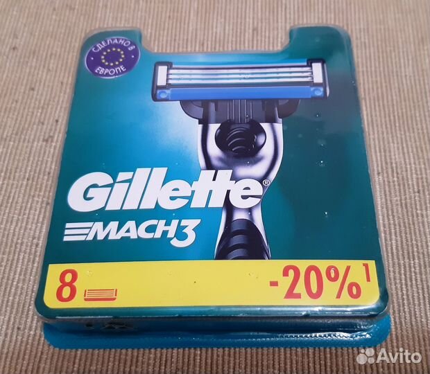 Сменные кассеты для бритья Gillette Mach3