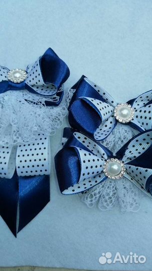 Жабо и резинка для волос