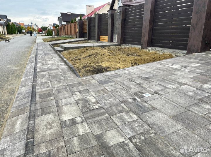 Тротуарная плитка брусчатка от завода
