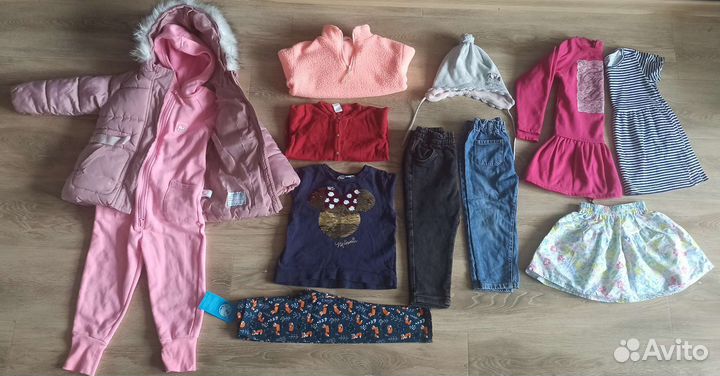 Пакет Осенняя одежда на девочку, 12 шт., р. 98
