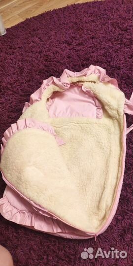 Конверт зимний, на выписку и в коляску