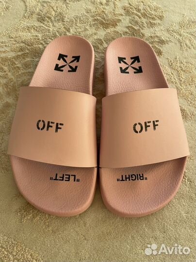 Шлепки off- white